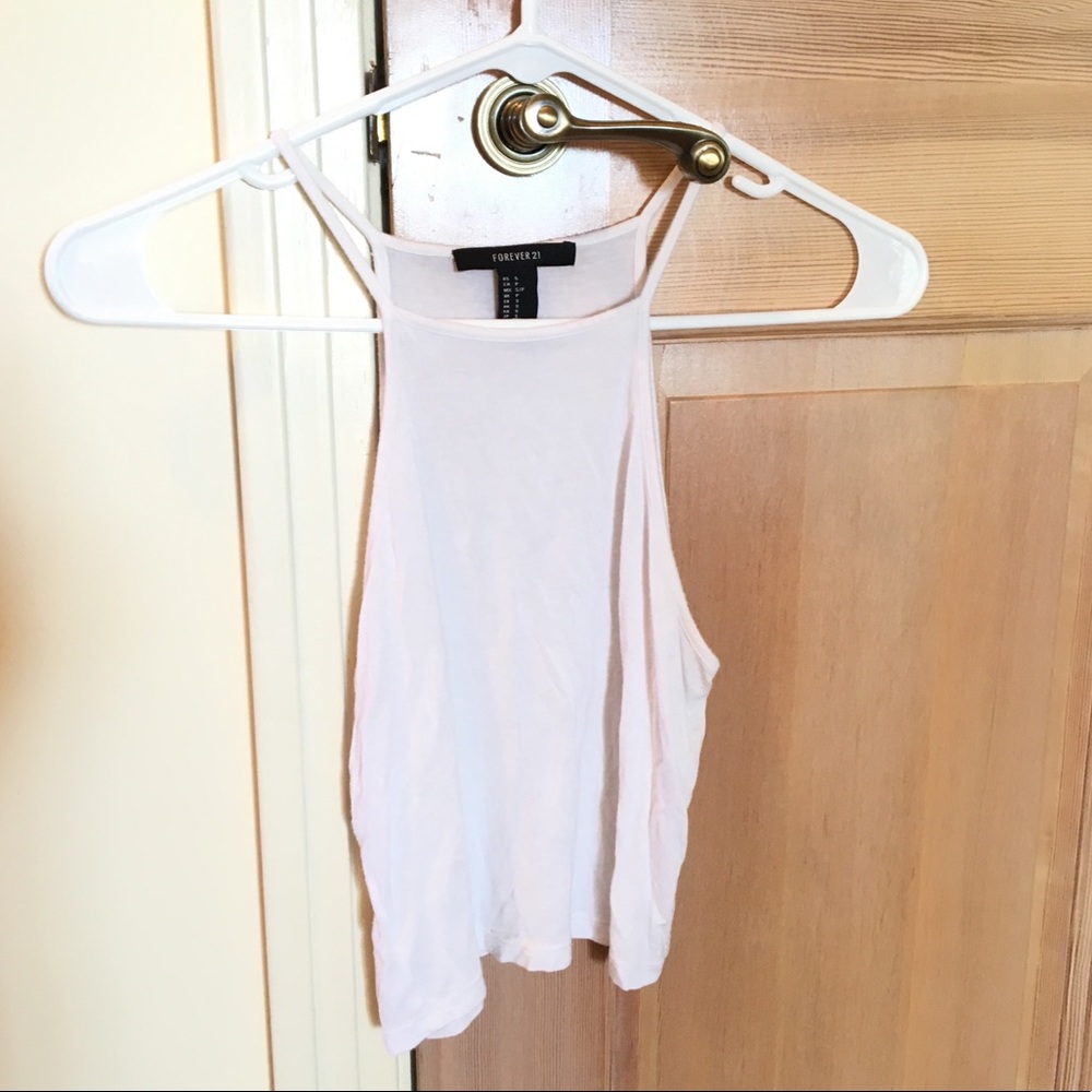 Sheer high neck tank
